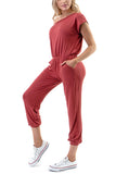 Seaside - Knit Scoop Neck Jumpsuit