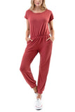 Seaside - Knit Scoop Neck Jumpsuit