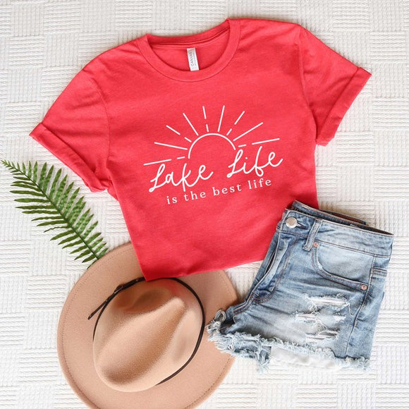 Lake Life Is The Best Life Sun Short Sleeve Tee